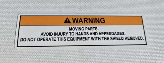 Moving Parts Warning Label (our #133)