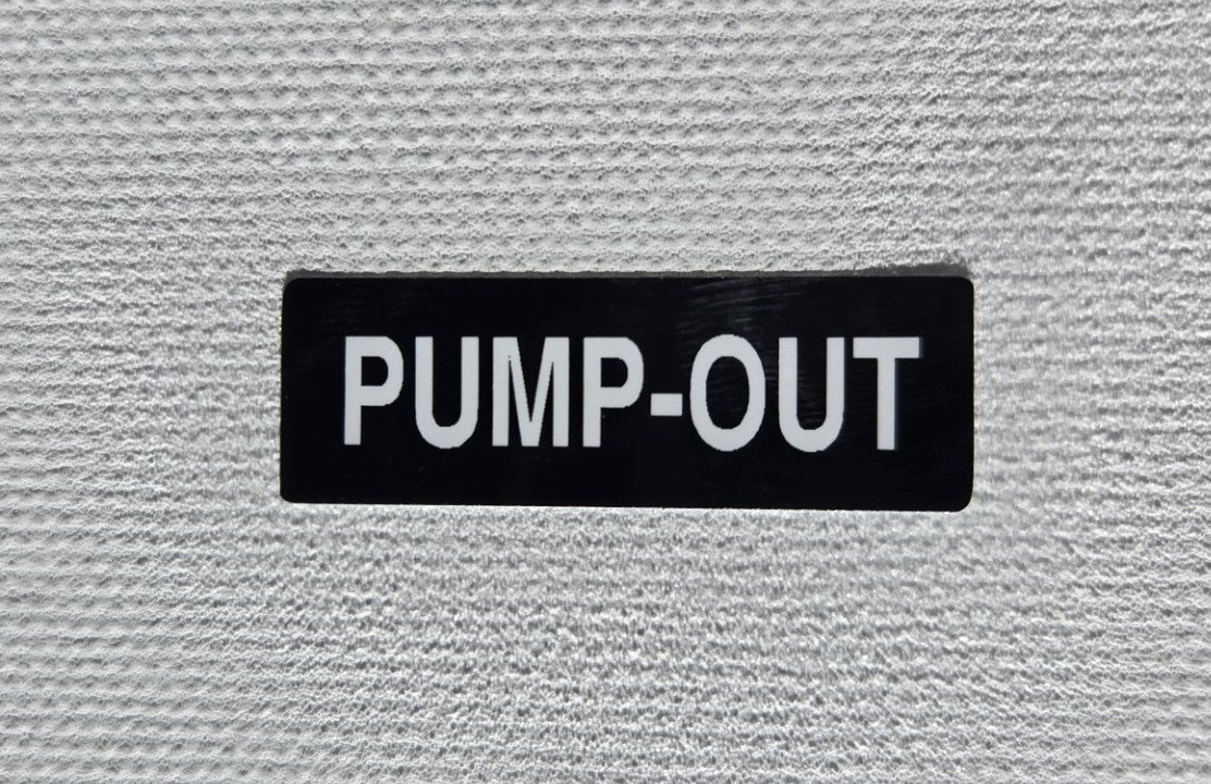 Pump-Out Label (our #177)