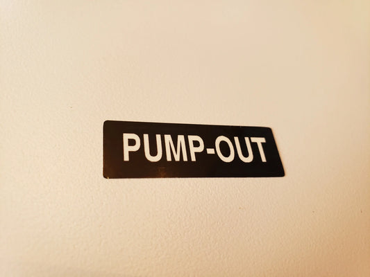 Pump-Out Label (our #177)