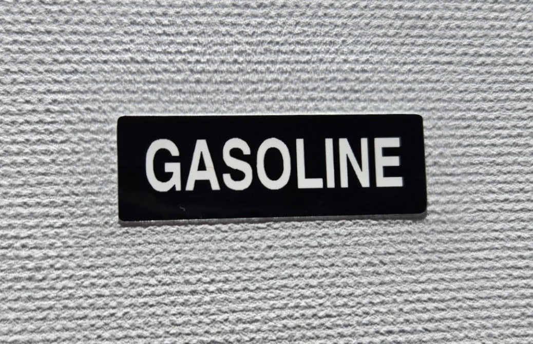 Gasoline Label (our #179)