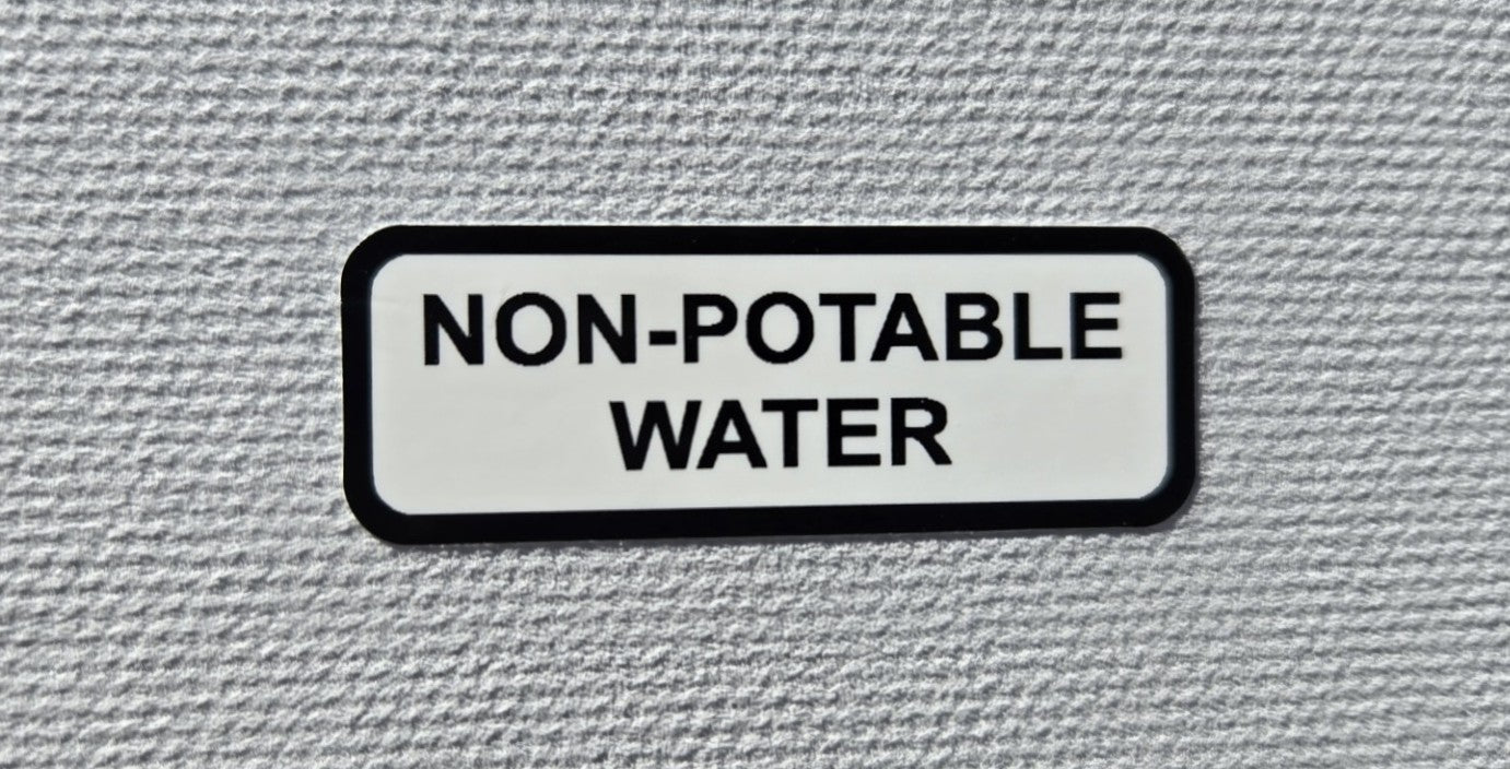 Non-Potable Water Label (our #186)