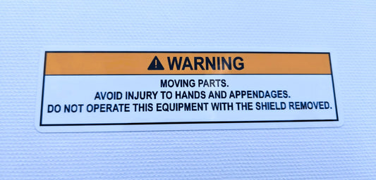 Moving Parts Warning Label (our #133)