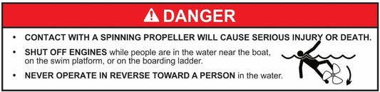 Helm Propeller Warning Label (our #158A) Coming Oct. 2025