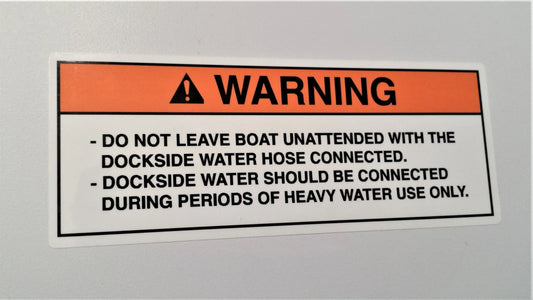 Dockside Water Warning Label (our #180)