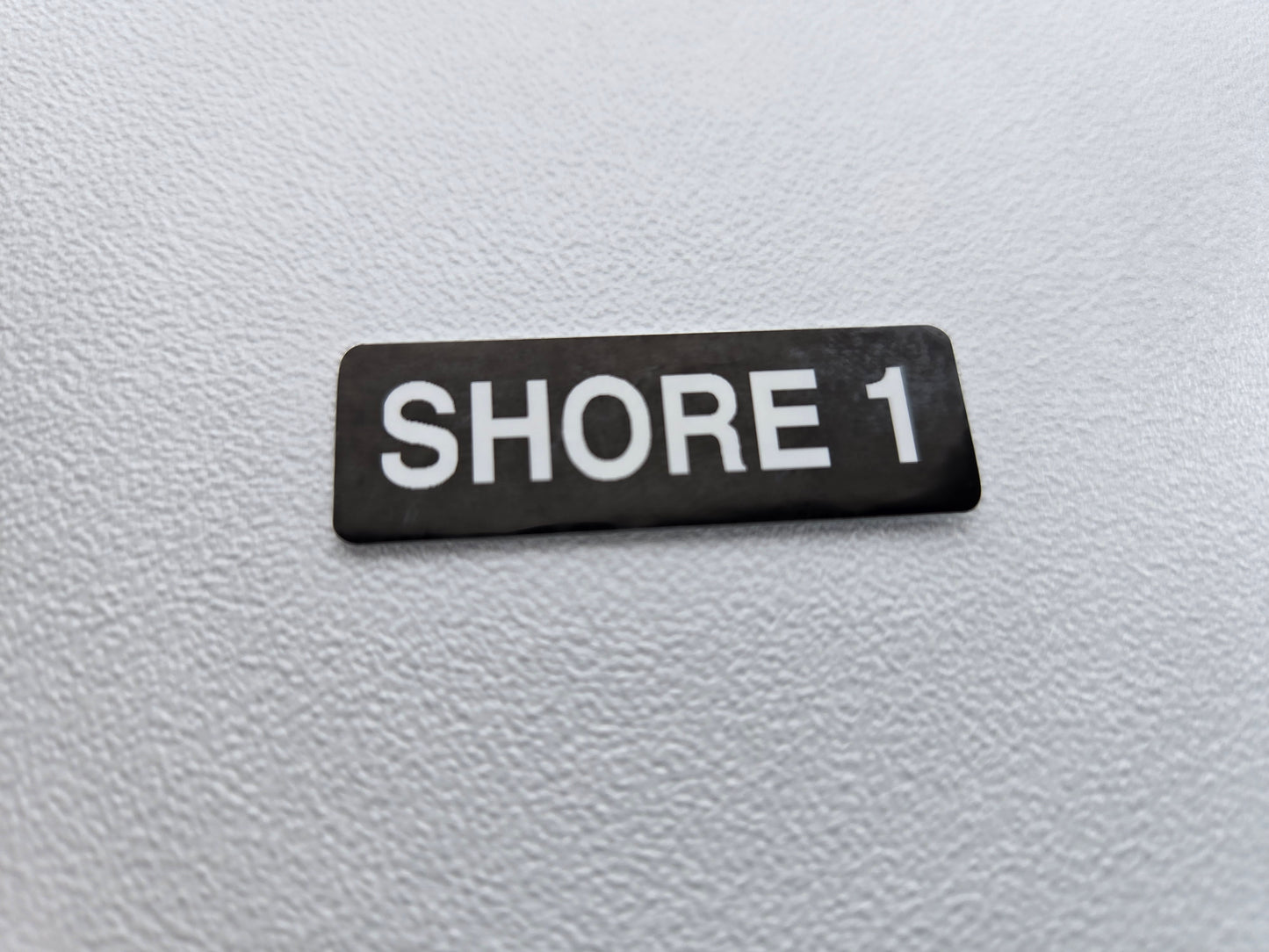 "SHORE 1" Label (our #183)