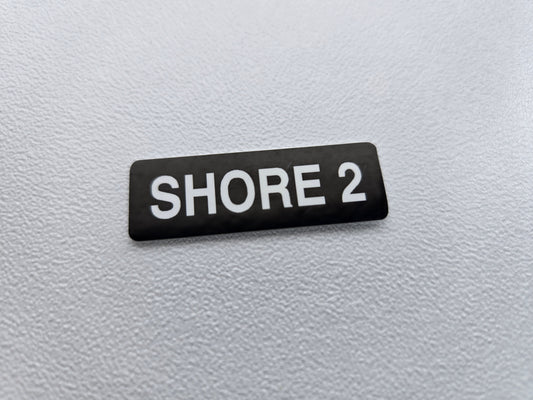 "SHORE 2" Label (our #184)