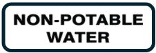 Non-Potable Water Label (our #186) - Coming Oct. 2025