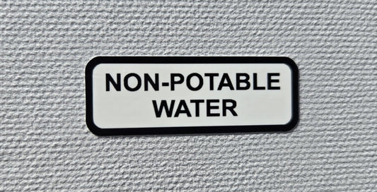 Non-Potable Water Label (our #186)